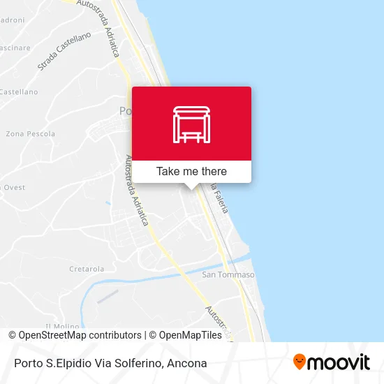 Porto S.Elpidio Via Solferino map