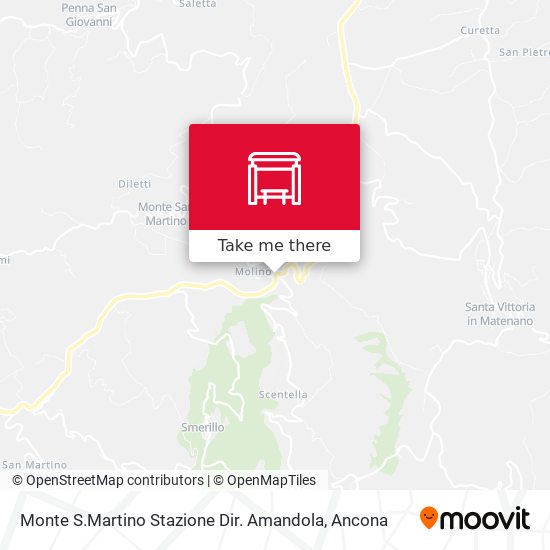 Monte S.Martino Stazione Dir. Amandola map