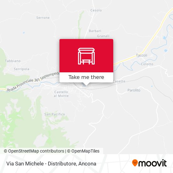 Via San Michele - Distributore map