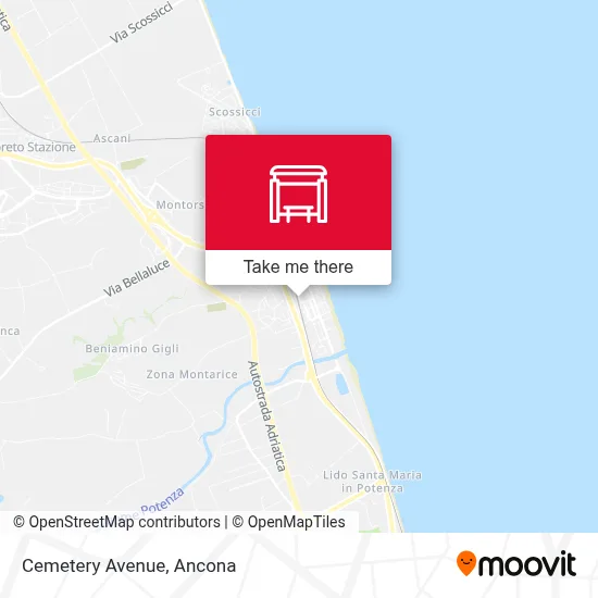 Cemetery Avenue map