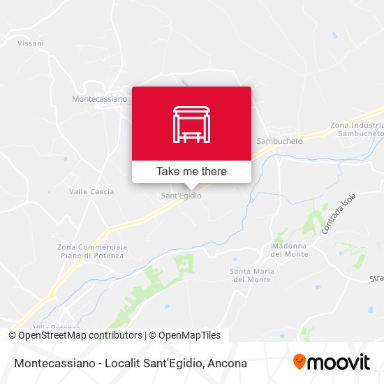 Montecassiano - Localit Sant'Egidio map