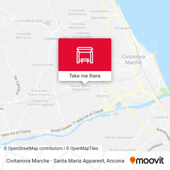 Civitanova Marche - Santa Maria Apparent map