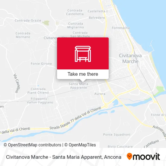 Civitanova Marche - Santa Maria Apparent map