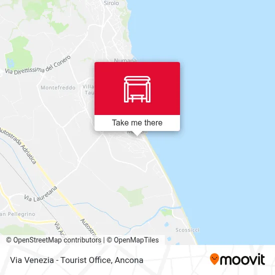 Via Venezia - Tourist Office map