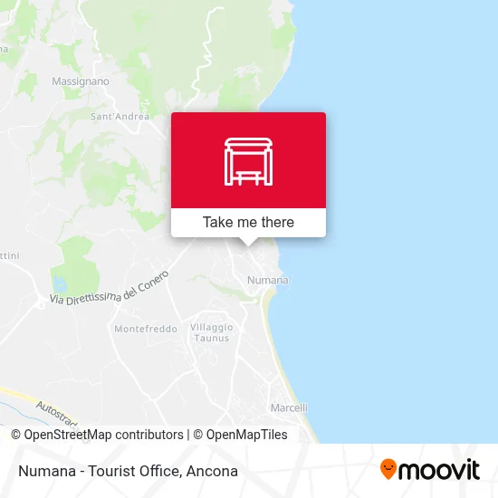 Numana - Tourist Office map