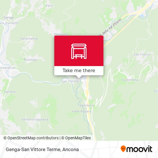 Genga-San Vittore Terme map