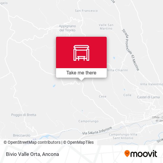 Bivio Valle Orta map