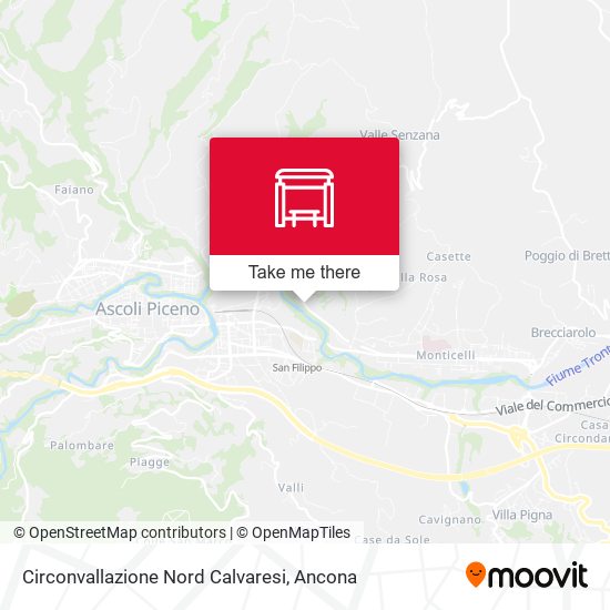 Circonvallazione Nord Calvaresi map