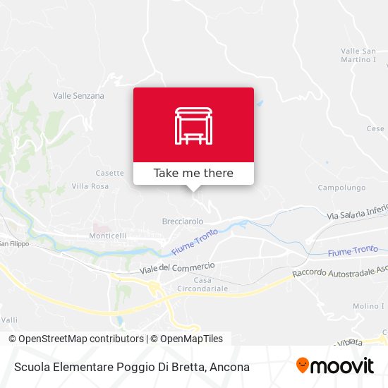 Scuola Elementare Poggio Di Bretta map