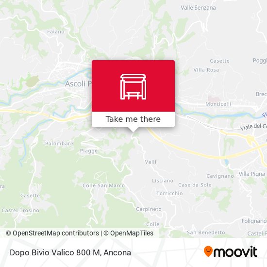 Dopo Bivio Valico 800 M map