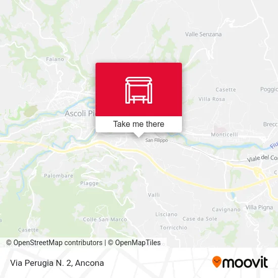 Via Perugia N. 2 map