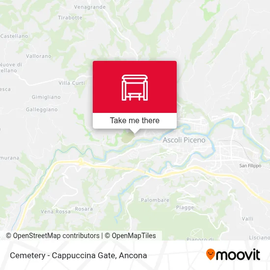 Cemetery - Cappuccina Gate map