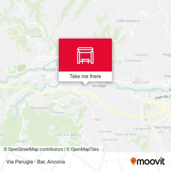Via Perugia -  Bar map