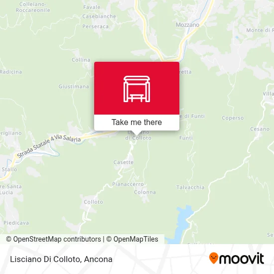 Lisciano Di Colloto map