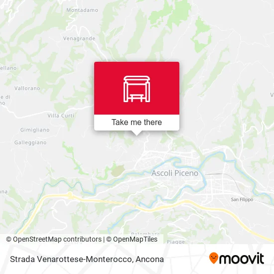 Strada Venarottese-Monterocco map