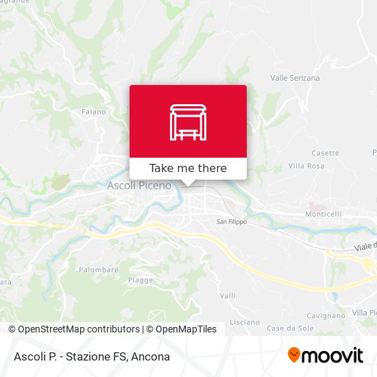 Ascoli P. - Stazione FS map