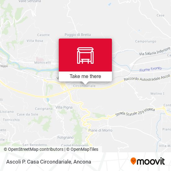 Ascoli P. Casa Circondariale map