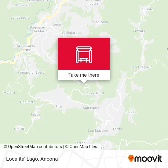 Localita' Lago map