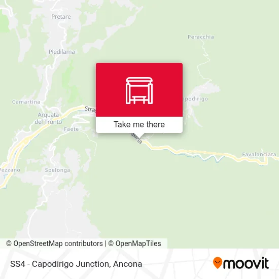 SS4 - Capodirigo Junction map