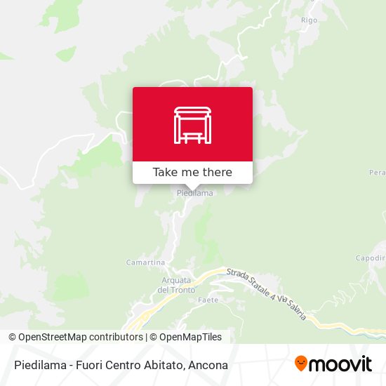 Piedilama - Fuori Centro Abitato map