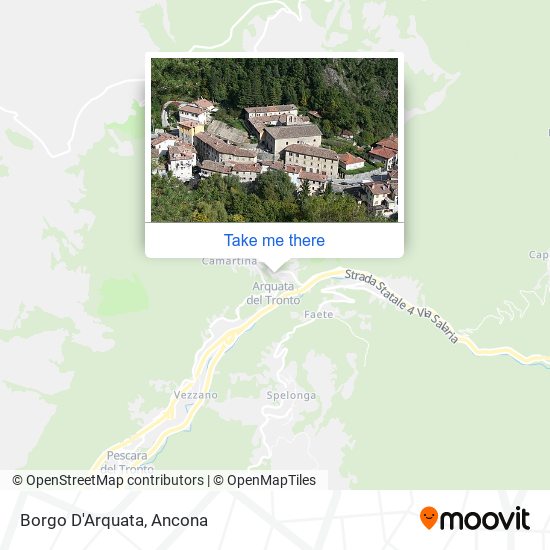 Borgo D'Arquata map