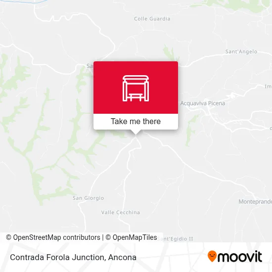 Contrada Forola Junction map