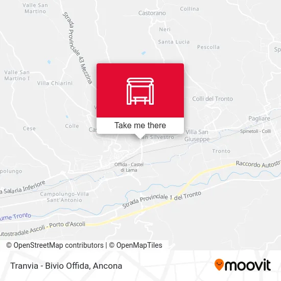 Tranvia - Bivio Offida map