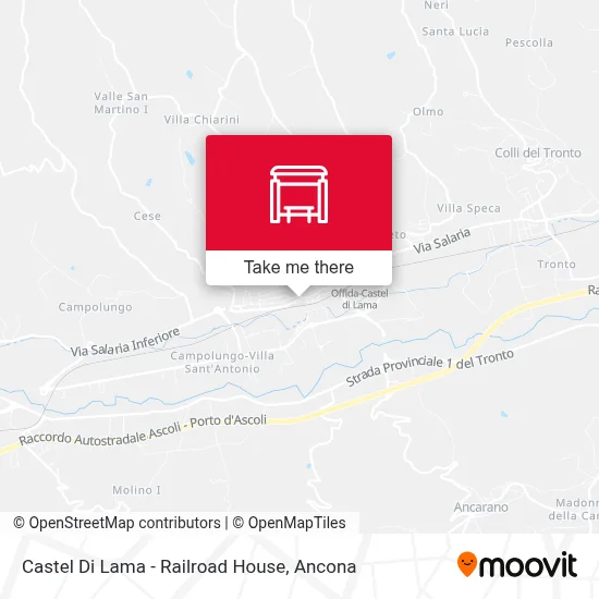 Castel Di Lama - Railroad House map
