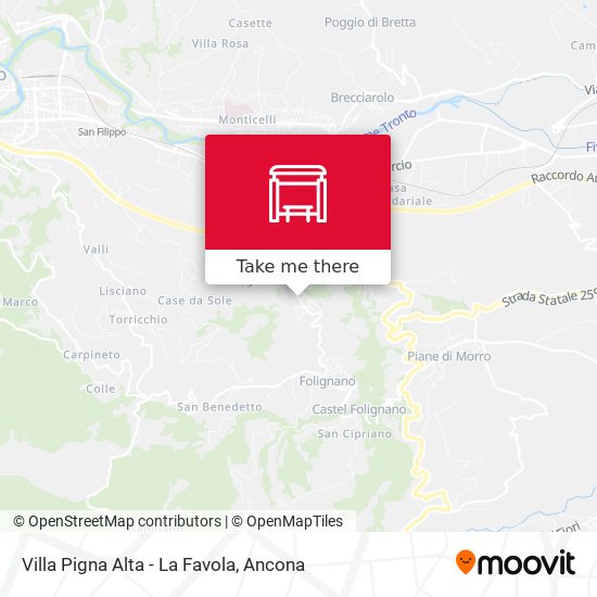 Villa Pigna Alta - La Favola map