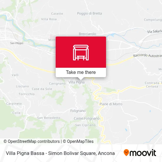 Villa Pigna Bassa - Simon Bolivar Square map