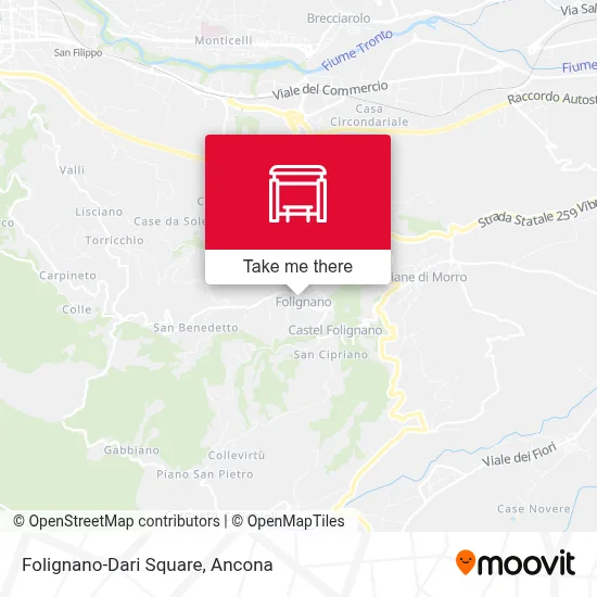 Folignano-Dari Square map