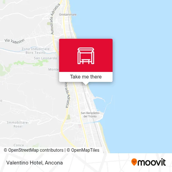 Valentino Hotel map