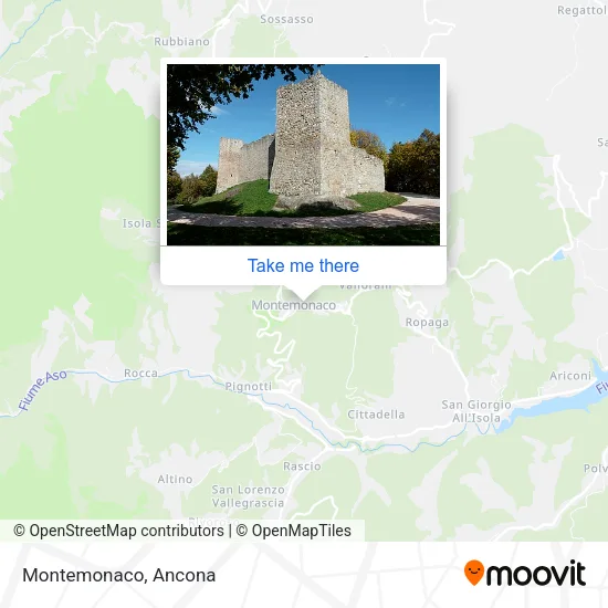 Montemonaco map