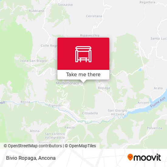 Bivio Ropaga map