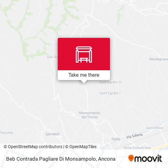 Beb Contrada Pagliare Di Monsampolo map