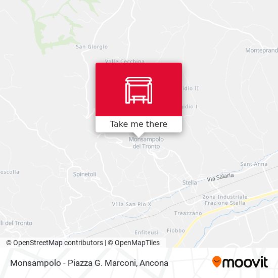 Monsampolo - Piazza G. Marconi map