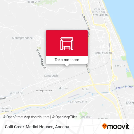 Galli Creek-Merlini Houses map