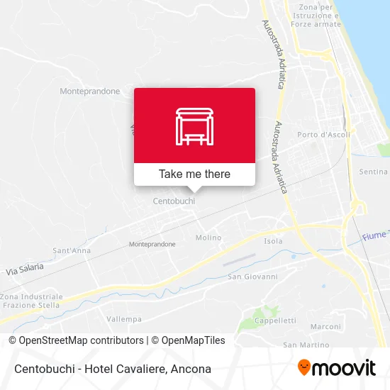 Centobuchi - Hotel Cavaliere map
