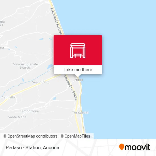 Pedaso - Station map