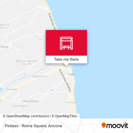 Pedaso - Roma Square map