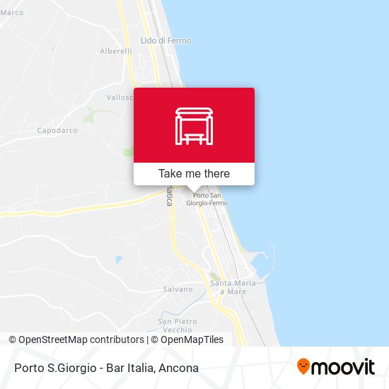 Porto S.Giorgio - Bar Italia map