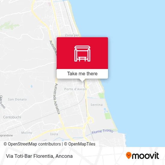 Via Toti-Bar Florentia map