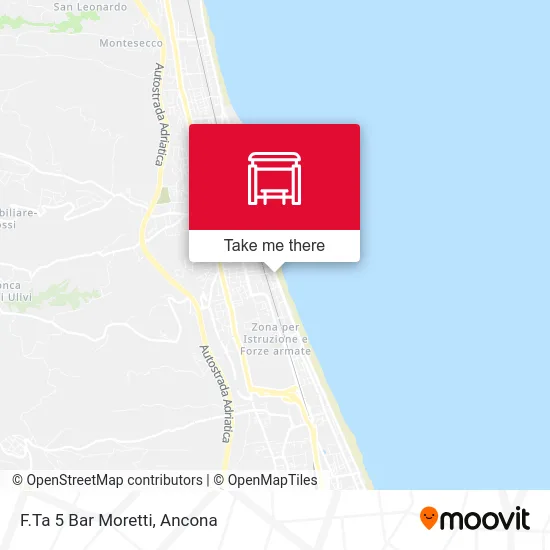 Stop 5 Bar Moretti map