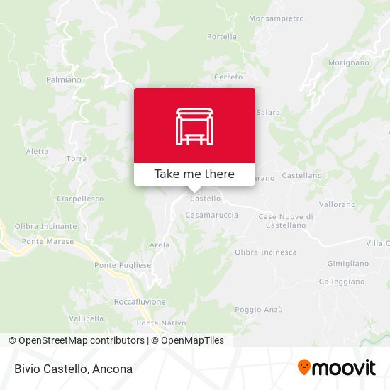 Bivio Castello map