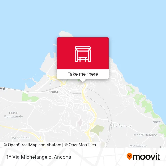 1^ Via Michelangelo map