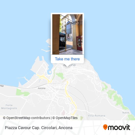 Piazza Cavour Cap. Circolari map