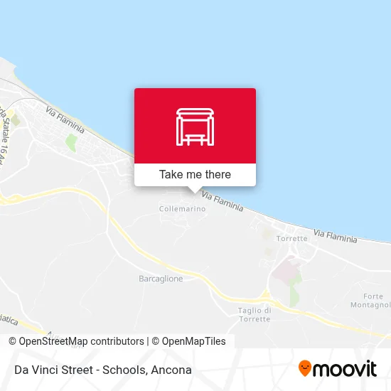 Da Vinci Street - Schools map