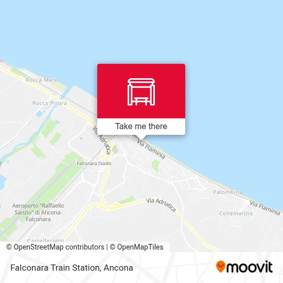 Falconara Train Station map