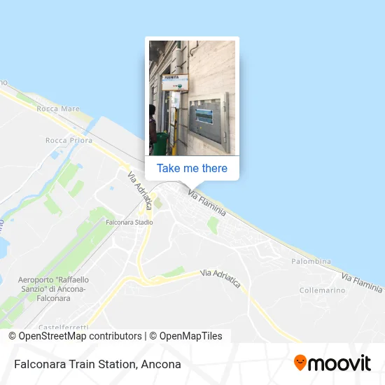 Falconara Train Station map