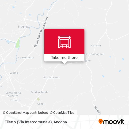 Filetto (Via Intercomunale) map